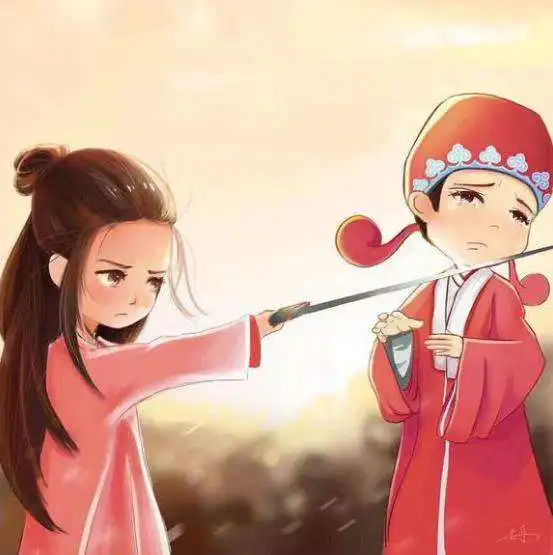 最全的抖音紫霞至尊宝情侣头像高清无水印