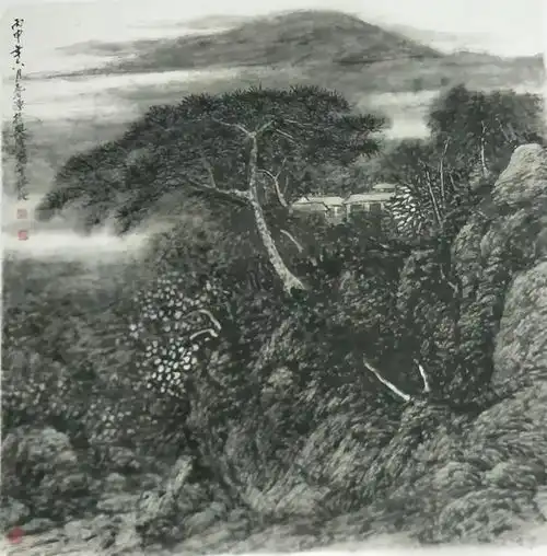 小央美美术山水画作品欣赏