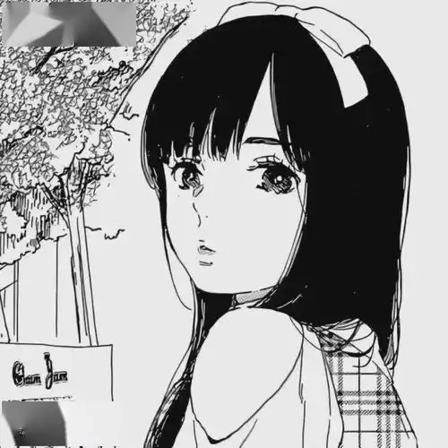 动漫头像满屏男女生黑白漫画风动漫头像,值得保存