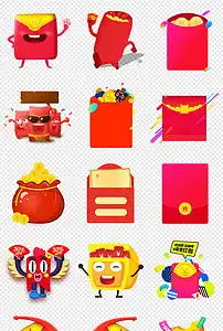 卡通红包金币png素材图片模板下载18.42mb其他大全标志丨符号