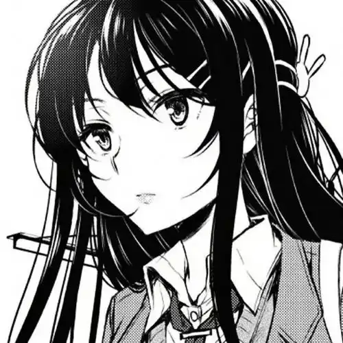 黑色动漫女生头像9.25