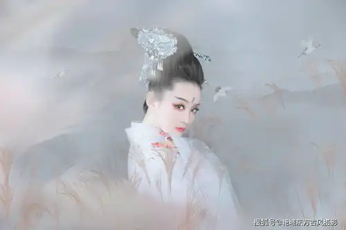 仙气飘飘的古风写真,白鹤少女组团出道