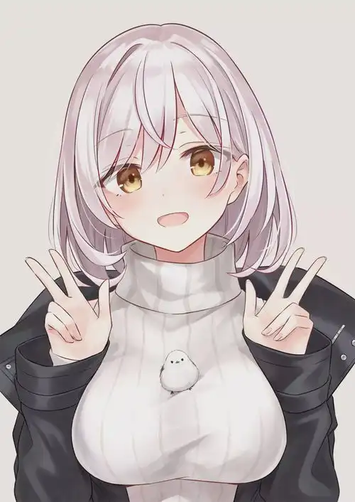 动漫美图白发美少女合辑