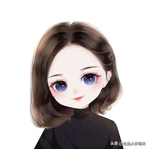 2022年最美短发卡通头像,真人照片变漫画头像,气质洋气又好看