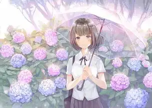 超美的日系二次元校服女生唯美插画图片