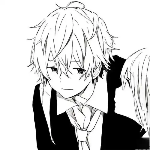 动漫头像敲喜爱的黑白漫画风动漫情头,快来抱走