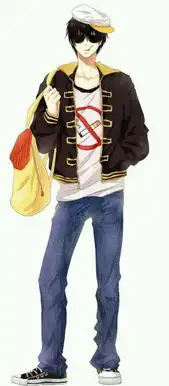 求一张白底全身动漫男生图片