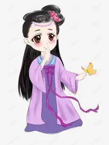 q版古风美女手绘卡通插画素材图片免费下载高清psd千库网图片编号10749280