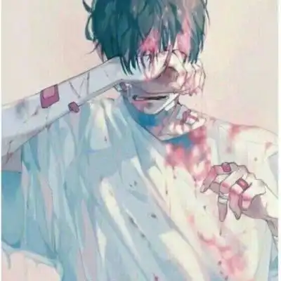 丧系动漫头像男生冷酷特别丧的头像男二次元