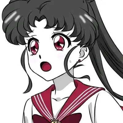 动漫红色女生头像
