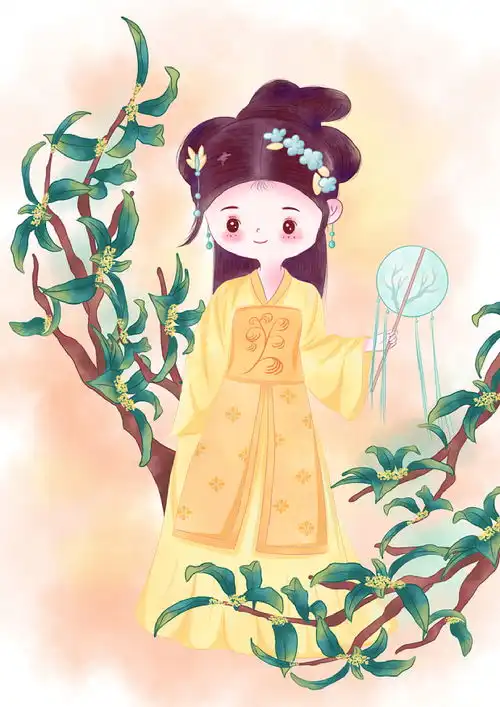 q版古风插画十二花神系列全集
