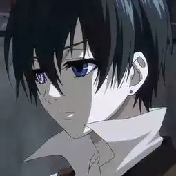 求图黑色短发蓝色眼睛的动漫人物