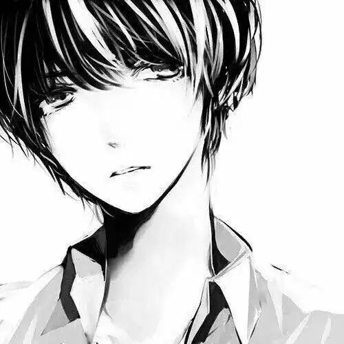 谁有好看的qq黑白头像,男生的,带伤感