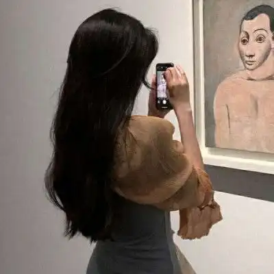 ins女生背影头像