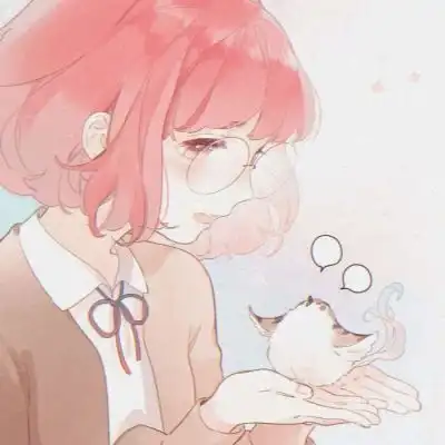 苏瓷粉色系少女动漫女头唯美清微信头像我要个性网