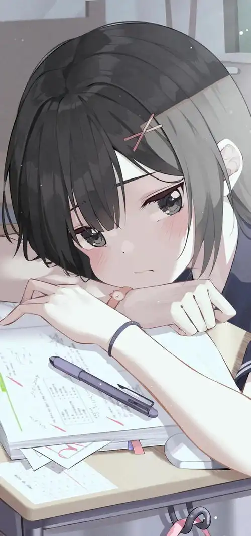 动漫壁纸jk装超美动漫女孩,甜美可爱
