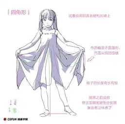 教你如何画好漫画教程11考虑布料形状地绘制衣服cgfun漫画学院收集翻译