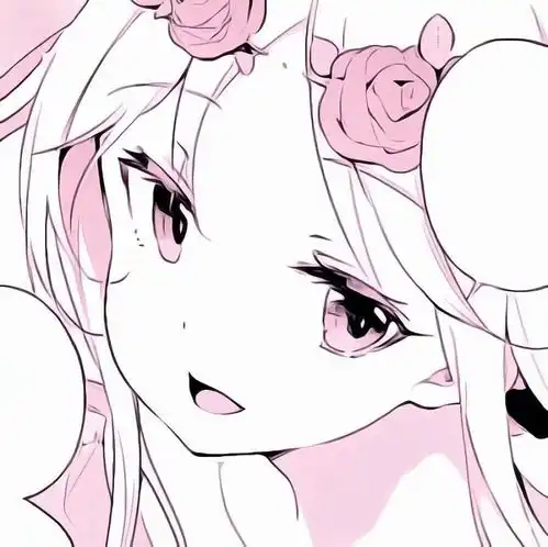 动漫女头粉色系心动动漫女生头像