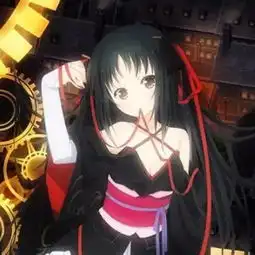 嘴里叼线的可爱少女,动漫头像