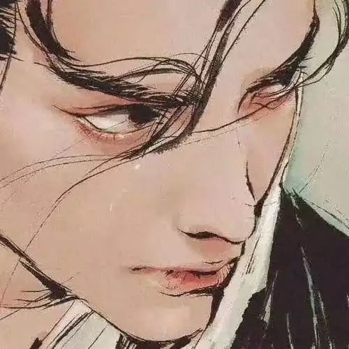 动漫情侣头像从前的从前,没有胭脂,女子的脸只为情郎红