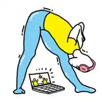 微信头像瑜伽卡通图片微信头像图片大全